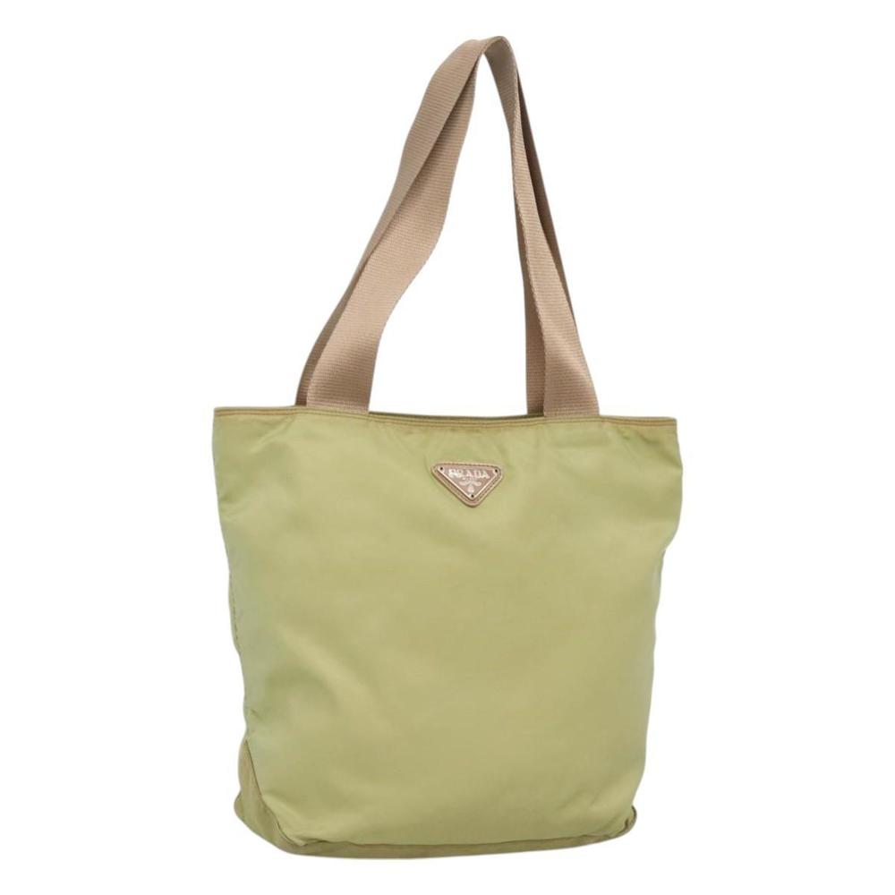PRADA Tote Bag Nylon Light green Auth 127872 - Picture 1 of 16